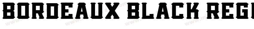 Bordeaux Black Regul字体转换